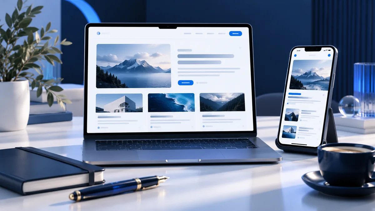 İçerik üreticisi için modern blog arayüzü